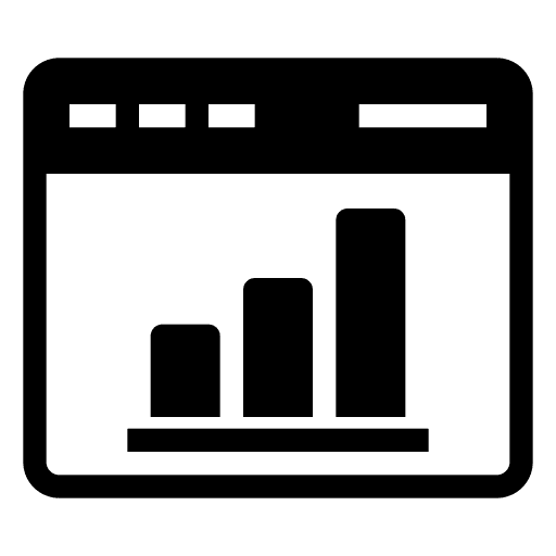 Graph graphic business and finance business report icon