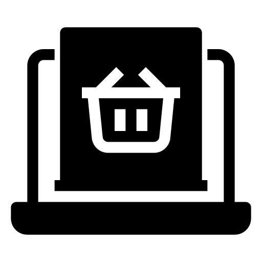 Online shopping ecommerce computer online shopping icon
