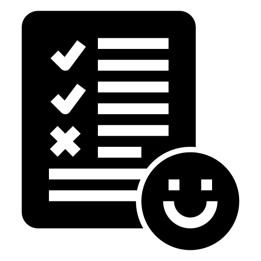 Checklist survey document checklist icon