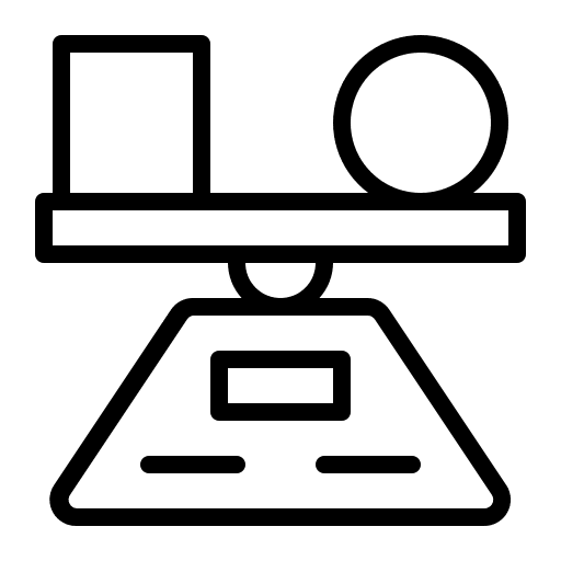 Balance finance corporate business icon Balance finance corporate business icon