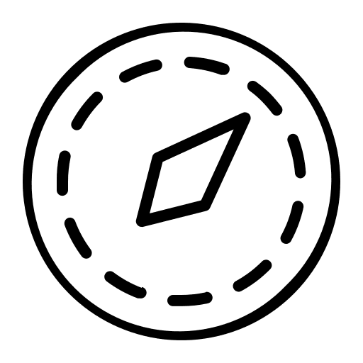 Compass simple finance business icon Compass simple finance business icon
