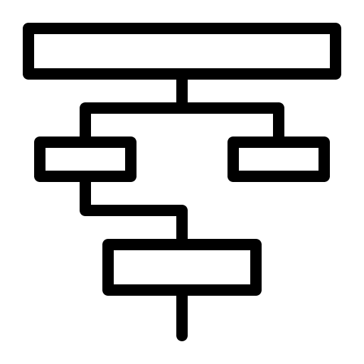 Flowchart flowchart simple finance and business icon Flowchart flowchart simple finance and business icon