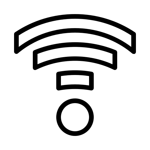 Signal finance and business simple range icon Signal finance and business simple range icon