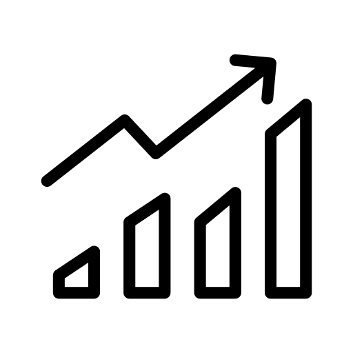 Graph bar business and finance graph bar profit icon
