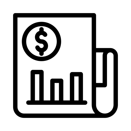 Sheet sheet business report document icon