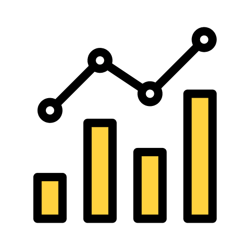 Chart bar chart increase chart icon