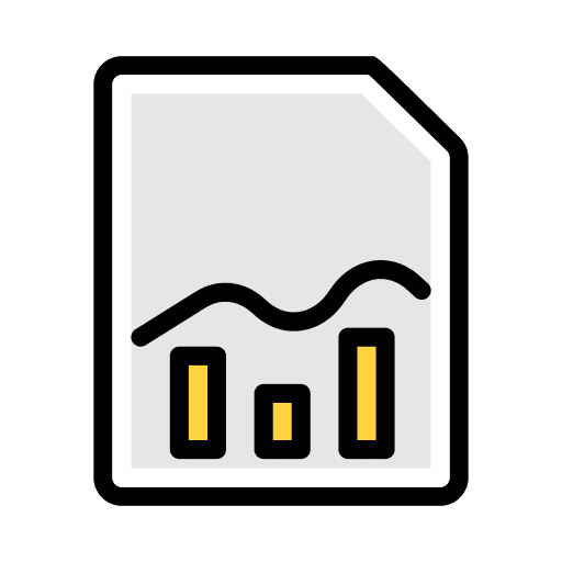 Report increase file profit icon Report increase file profit icon