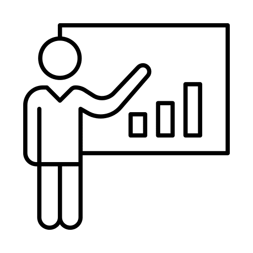 Data analysis statistics graph business and finance icon