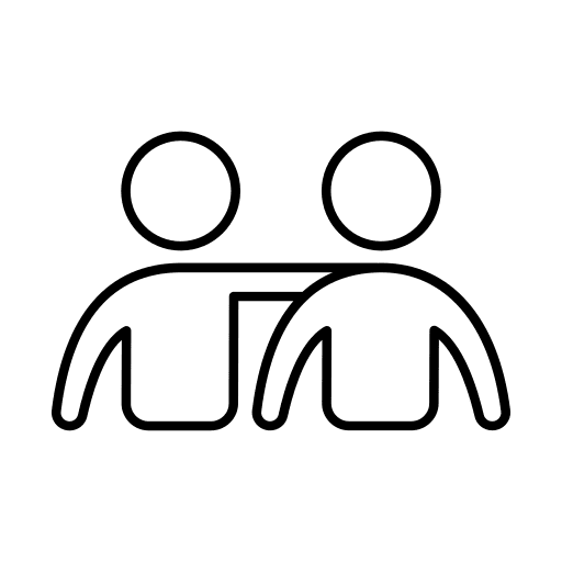Greeting friend user people icon