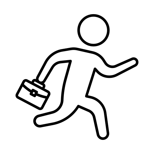 Running pictogram people occupation icon