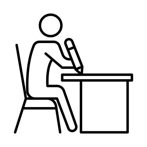 Writing people signature writing icon