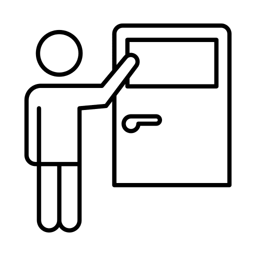 Door door pictogram locker icon