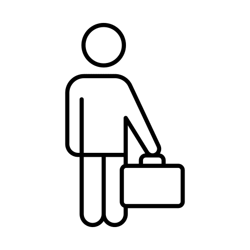 Businessman profession occupation pictogram icon