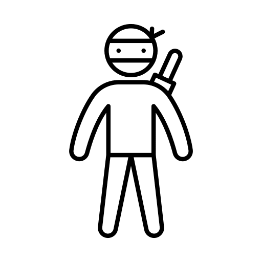 Ninja people user avatar icon