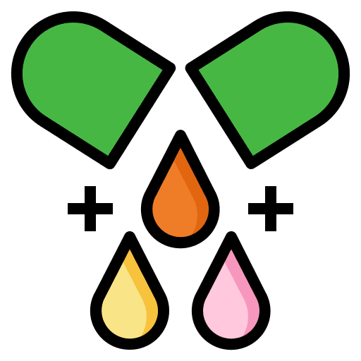 Vitamin pill healthcare and medical vitamin c skincare icon