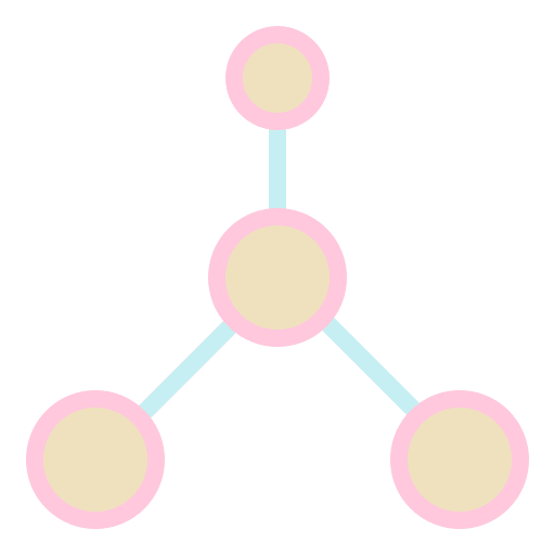 Collagen molecule chemical cosmetics icon