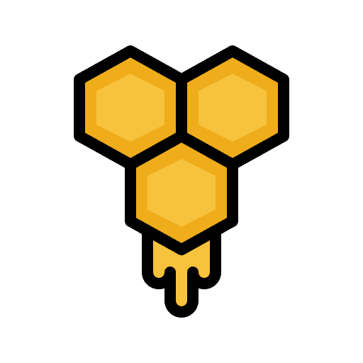 Honey sweet farming bee icon