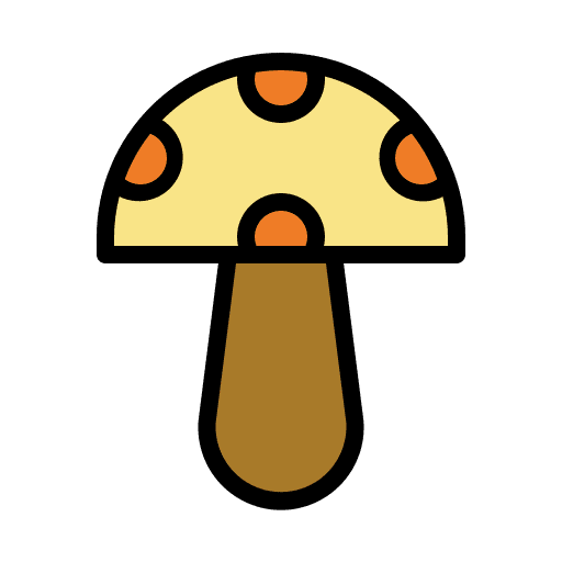 Mushroom fungi muscaria mushroom icon