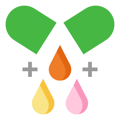 Vitamin pill skincare drugs supplement icon