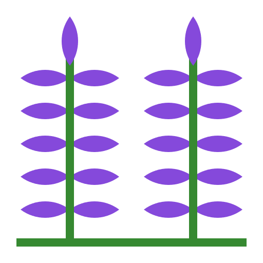 Lavender botanical botanic farming and gardening icon