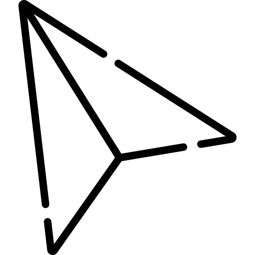 Cursor arrow technology gps icon