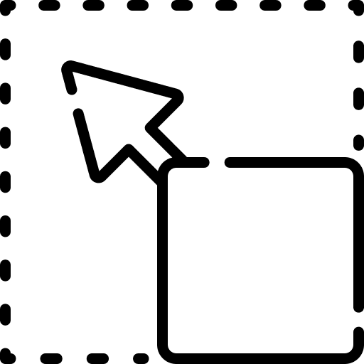 Scale arrow edit tools diagonal arrow icon
