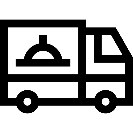 Delivery van tray transport delivery truck icon