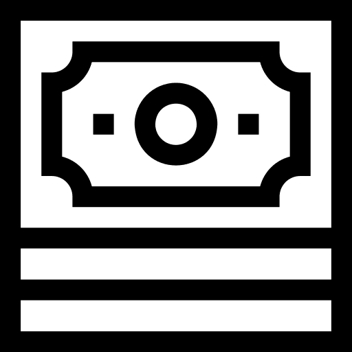Money cash business and finance notes icon