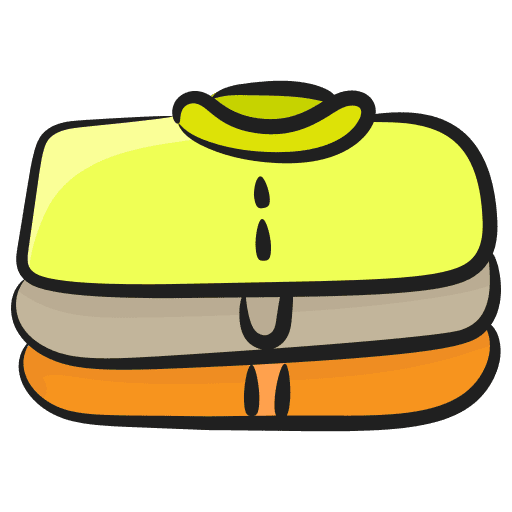 Ironed clothes folded clean icon