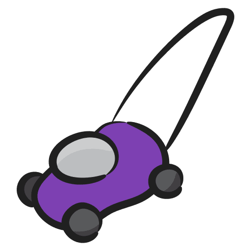 Lawnmower cutting farming and gardening lawnmower icon