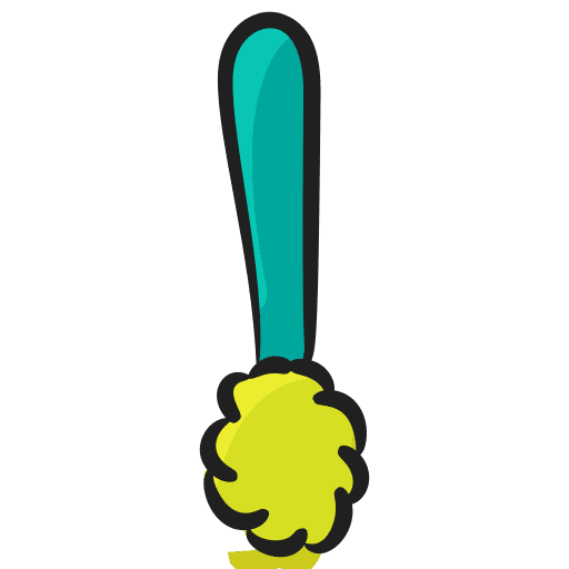 Brush clean brush furniture and household icon