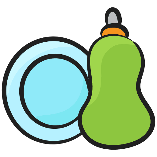 Dishwashing dish bottle liquid soap icon