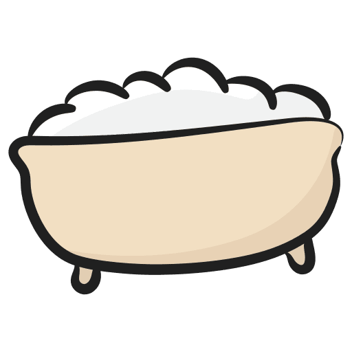 Hot bath bathroom hot tub spa icon