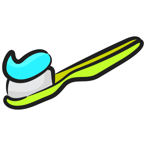 Toothbrush tooth healthcare and medical hygiene icon