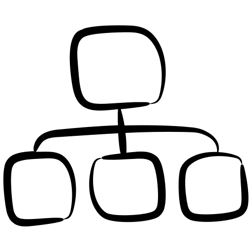 Hierarchy business order diagram icon