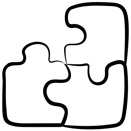 Jigsaw fit jigsaw hobbies and free time icon