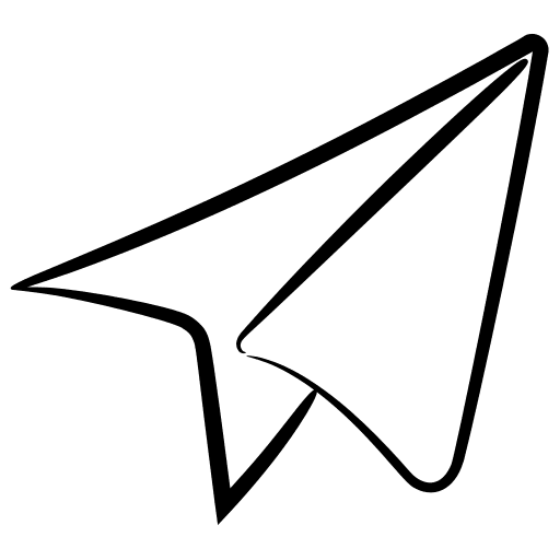 Message dm message airplane icon