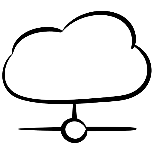 Cloud network multimedia integration cloud computing icon