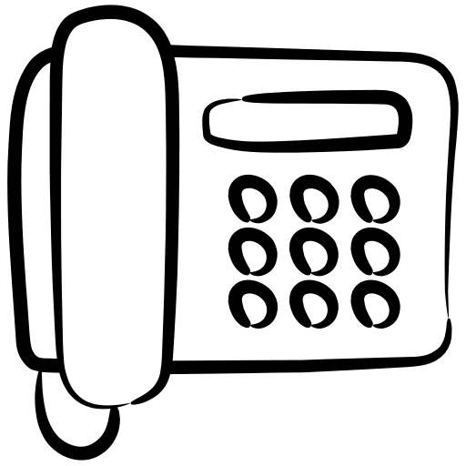Landline phone communications telephone icon