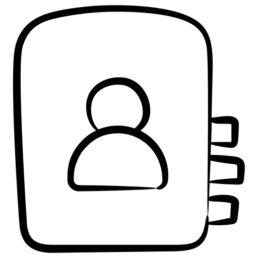 Address book agenda bookmark business icon