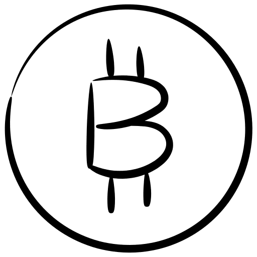 Bitcoin coin currency business and finance icon