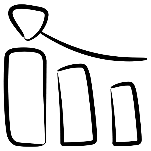 Growth chart seo report graphic graph icon