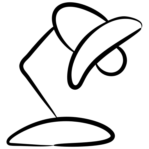 Table lamp gooseneck desk lamp light icon