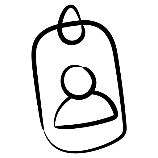 Id card user employee identity icon