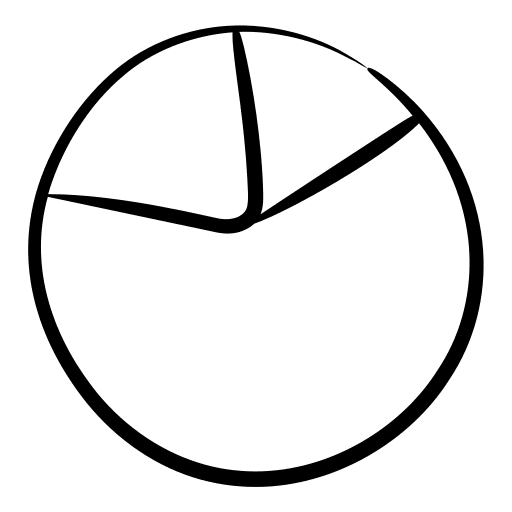 Pie graph pie chart business and finance circular graphic icon