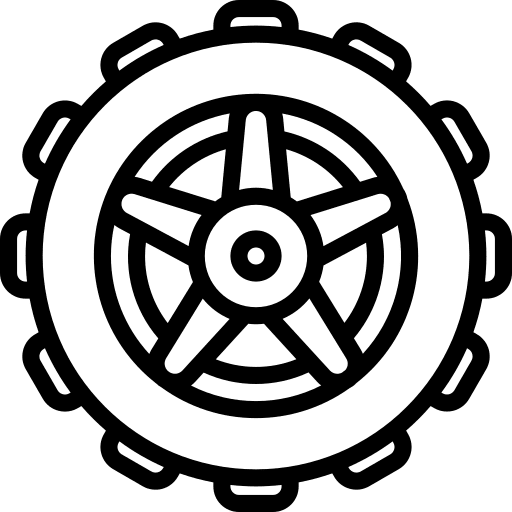 Wheel transportation wheel tire icon