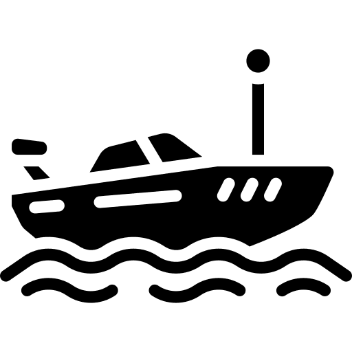 Boat ocean transportation vehicle icon