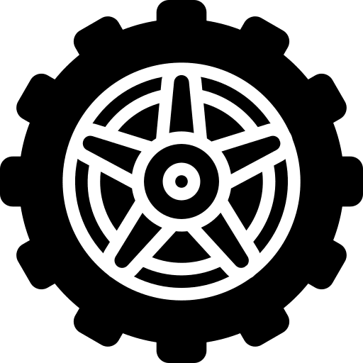 Wheel tire tyre transportation icon