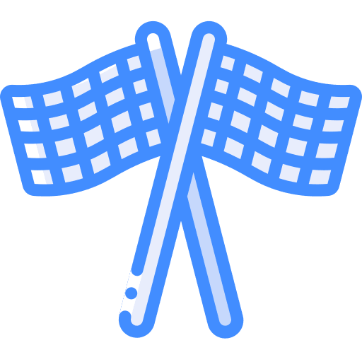 Flags transportation finish flags icon