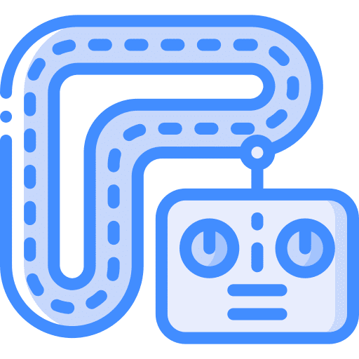 Track car drive remote icon